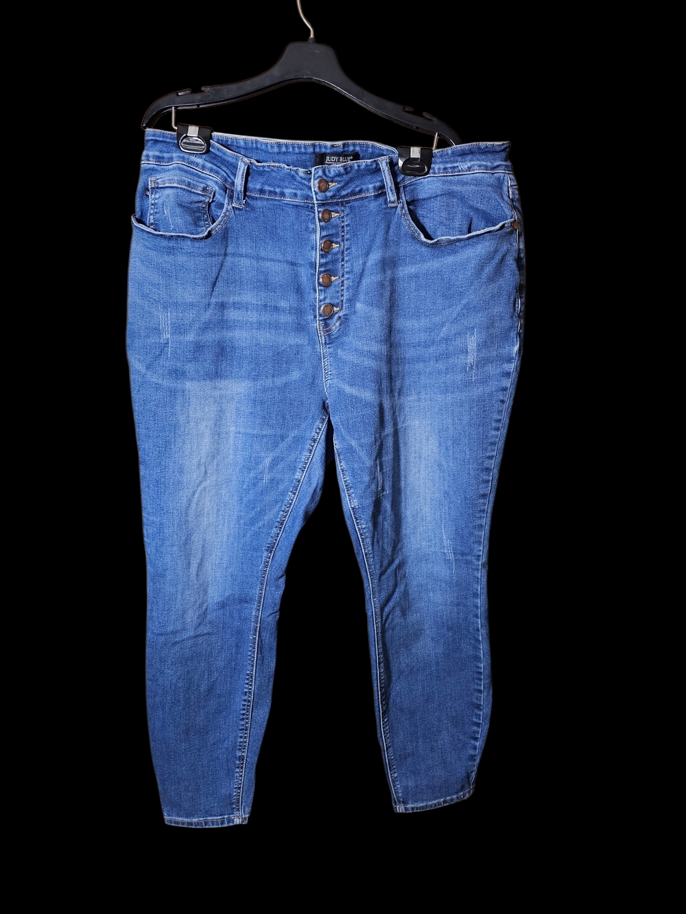 Judy Blue Medium Blue High-Rise Button-Fly Jeans